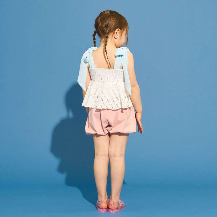 [SWIM] [UV Protection] Lace Top & Balloon Pants Separate Swimsuit,Off white, medium image number 14