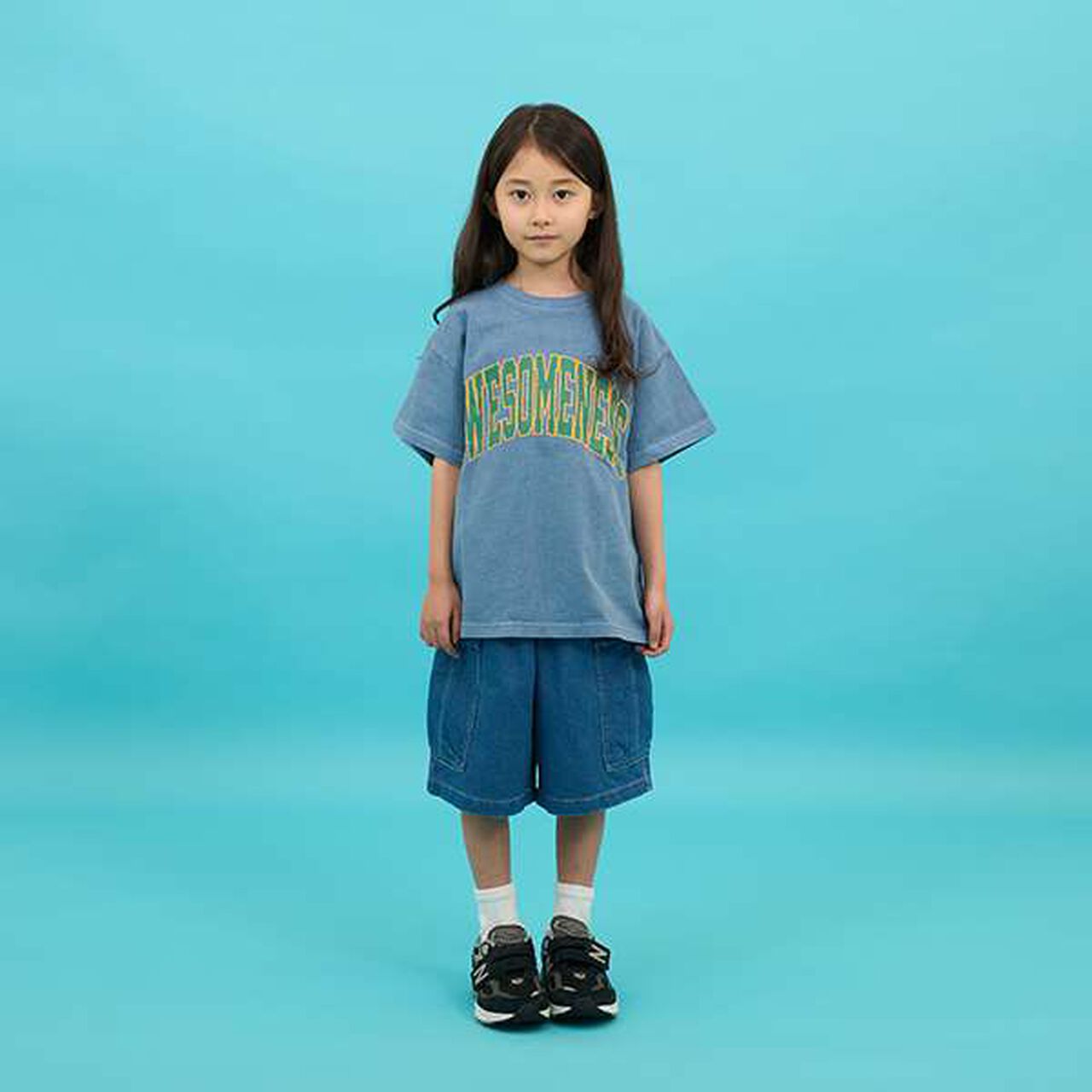 [SKIT0LY] Cool Sensation Denim Half Cargo Pants,Deep blue, large image number 11