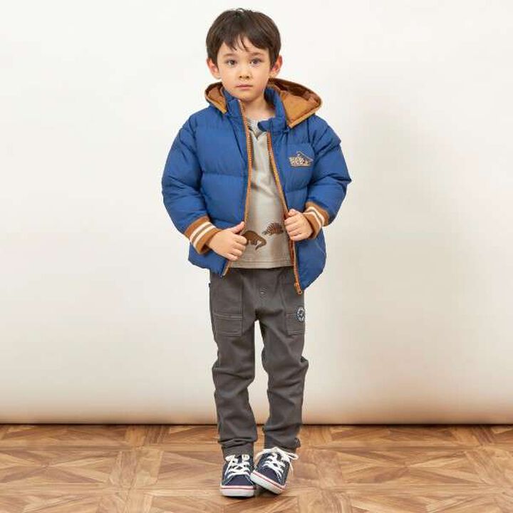 KP Boy Solo Padded Dinosaur Patch Jacket (90-130),Red, medium image number 14