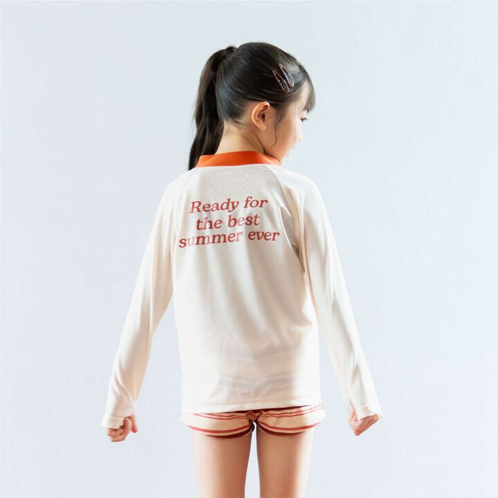 [SWIM] Finger Hole Zip Rash Guard,, medium