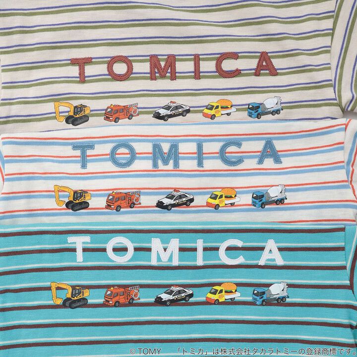 [TOMICA / Cool Touch] Multi-Stripe Short Sleeve T-Shirt,Orange, medium image number 14