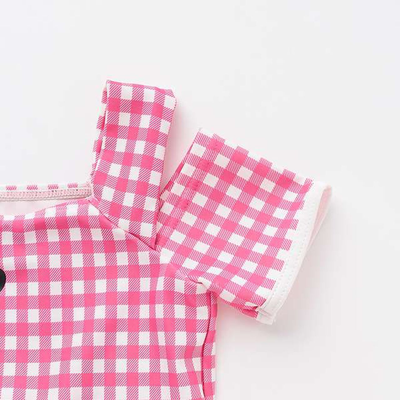 [UV Protection/SWIM] Off-Shoulder Top with Flare Skirt Pants,Black, large image number 5