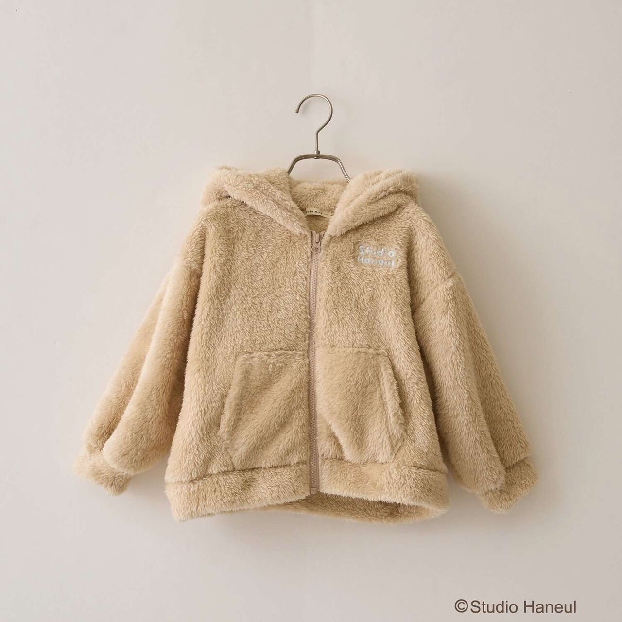 [Studio Hanul] Pam & Tarte Fluffy Zip Parka,Beige, large image number 3