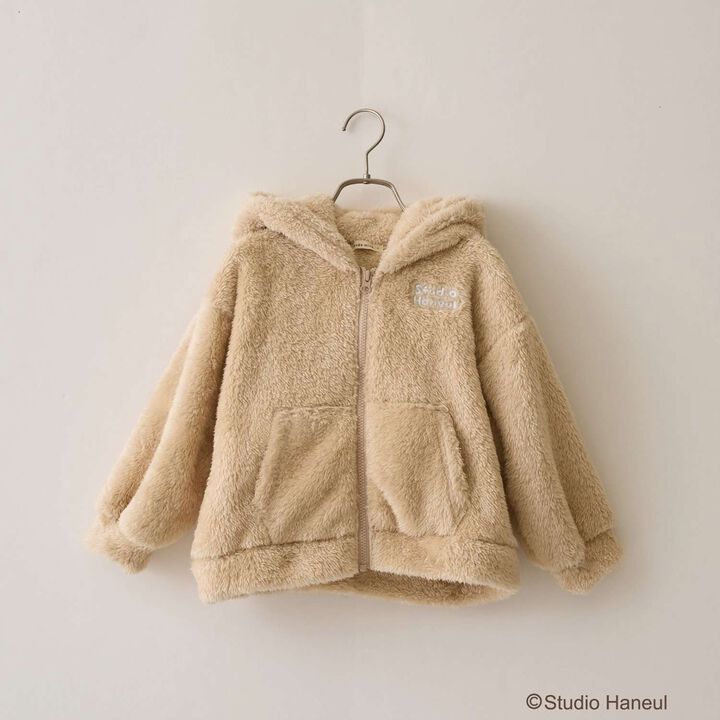 [Studio Hanul] Pam & Tarte Fluffy Zip Parka,Beige, medium image number 3
