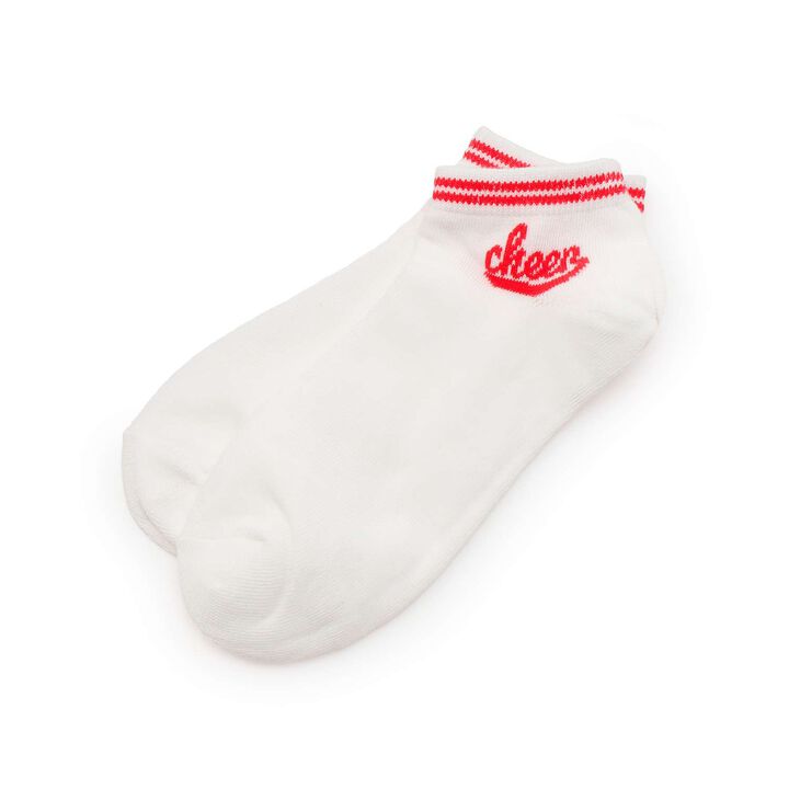 Line Logo Sneakers Length Socks,Off white, medium image number 0
