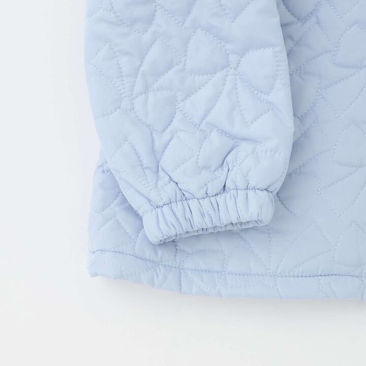 [Popular Item Restocked] Ribbon Quilted Bomber Jacket [Not Available at Physical Stores],Sax blue, medium image number 5