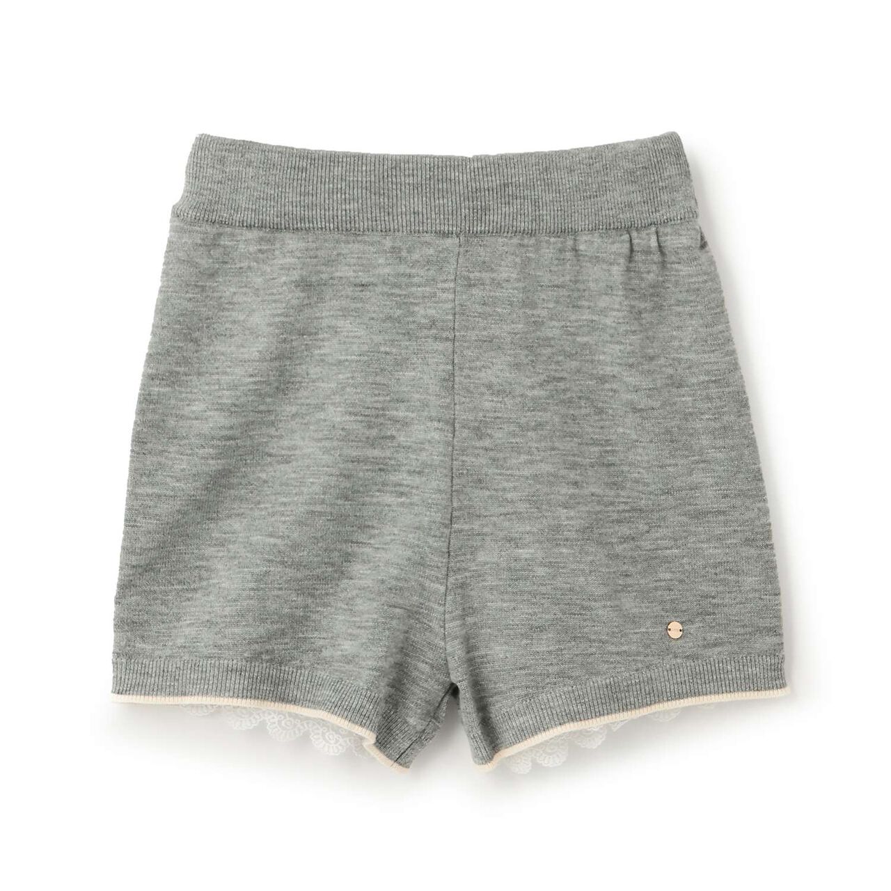 Lace Knit Shorts,Gray, large image number 0
