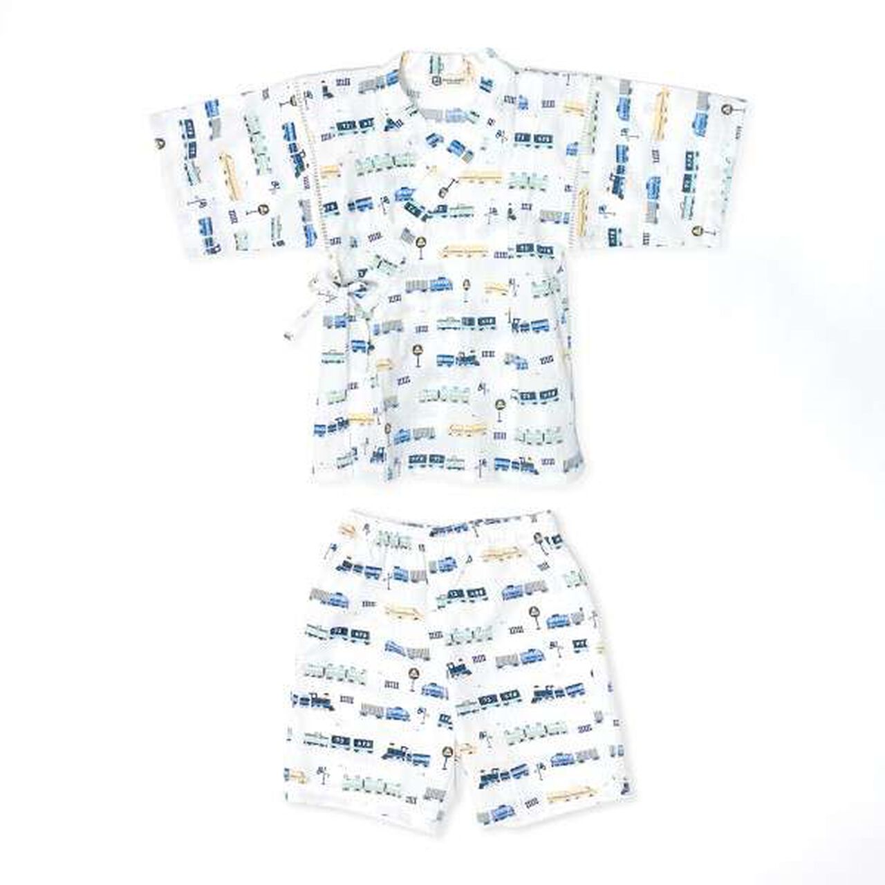 KP Boy Train Print Jinbei,White, large image number 12