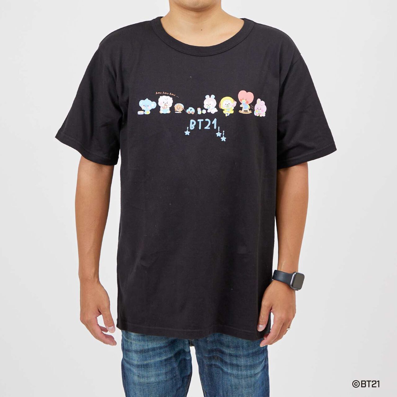 [BT21] Print & Embroidery Short Sleeve T-Shirt (Adult),White, large image number 20