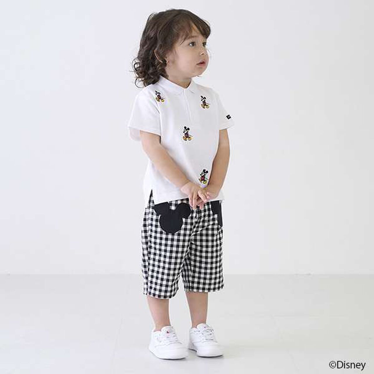 [Disney] Mickey Polo Shirt,Navy, large image number 1