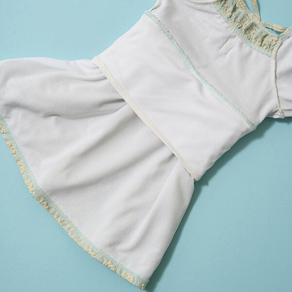 SWIM] [UV Processing] Flower Jacquard One-Piece Dress Style