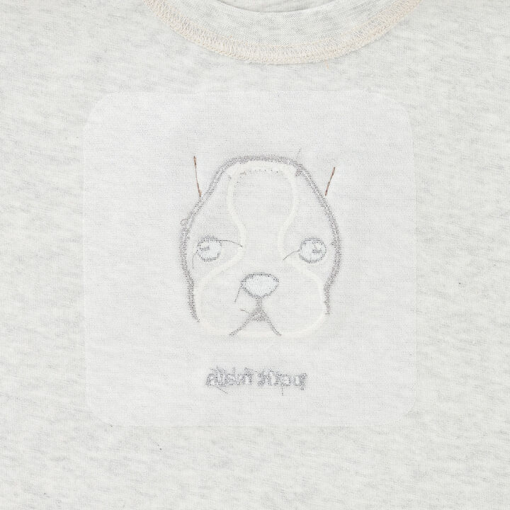[接觸涼感] DOG貼布刺繡短袖T恤,苔蘚綠, medium image number 11