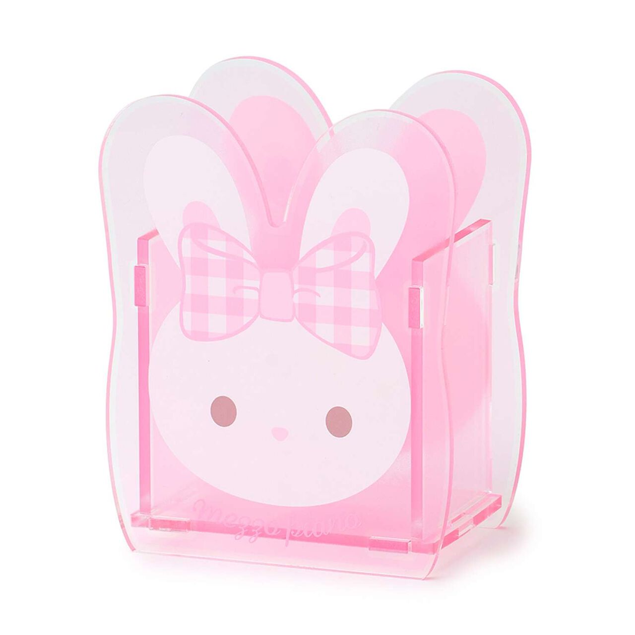 [mezzo piano Adults] Rabbit Pattern Acrylic Pen Holder,Light pink, large image number 1