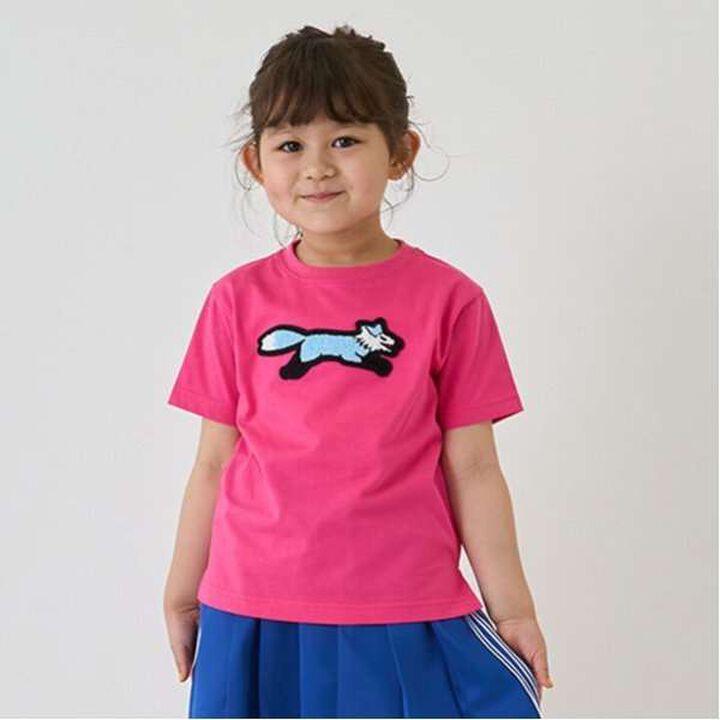 [The FOX] Anti-Stain Finish Sagara Patch T-Shirt,Magenta, medium image number 0