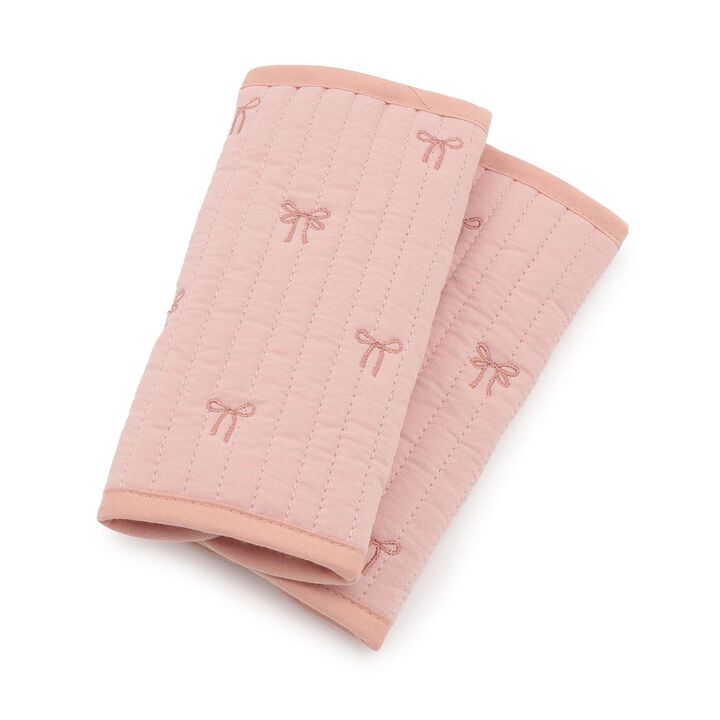 Quilted Embroidery Belt Cover,Light pink, medium image number 0