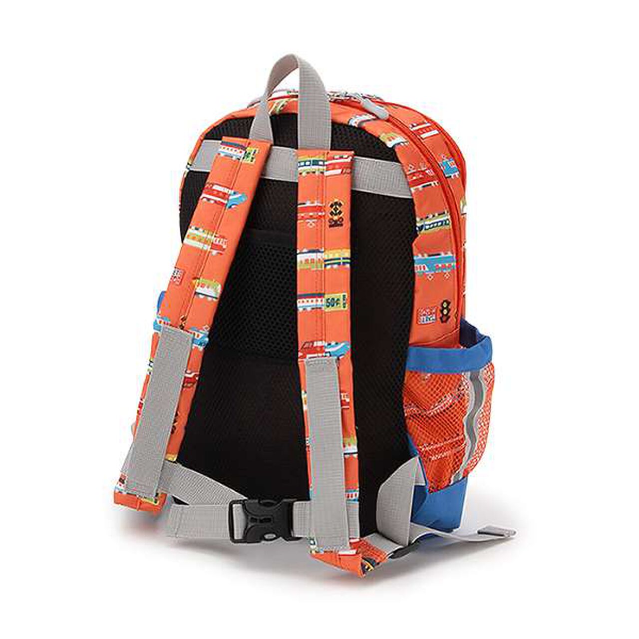 All-Over Train Print Backpack,Blue, large image number 1