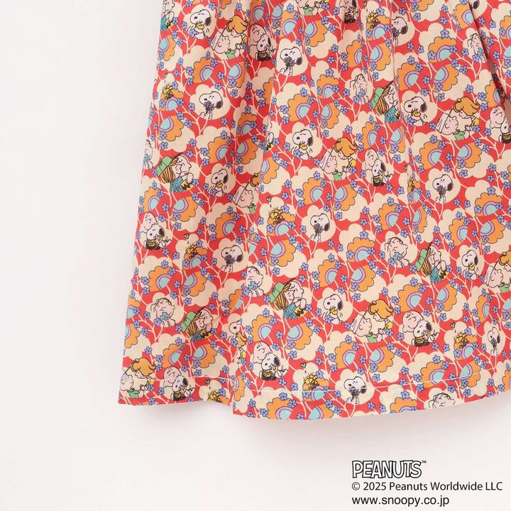 [PEANUTS] Frill Jumper Skirt,Red, medium image number 3