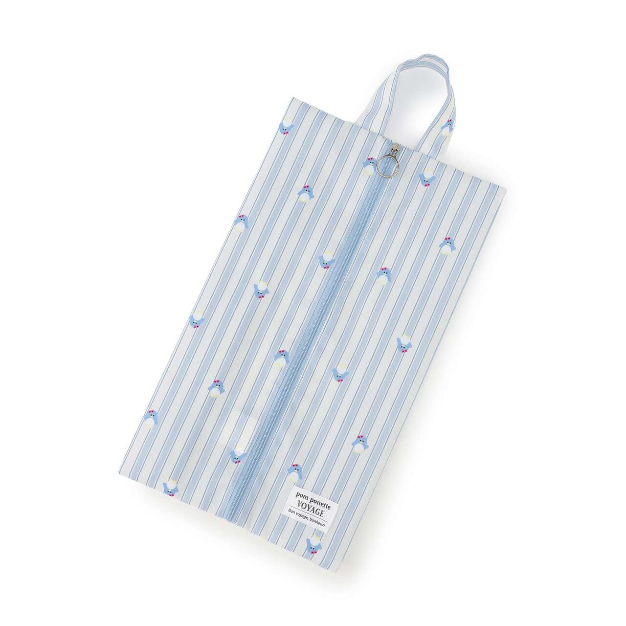 [Water Repellent] All-Over Pattern Shoe Case,Light blue, large image number 5