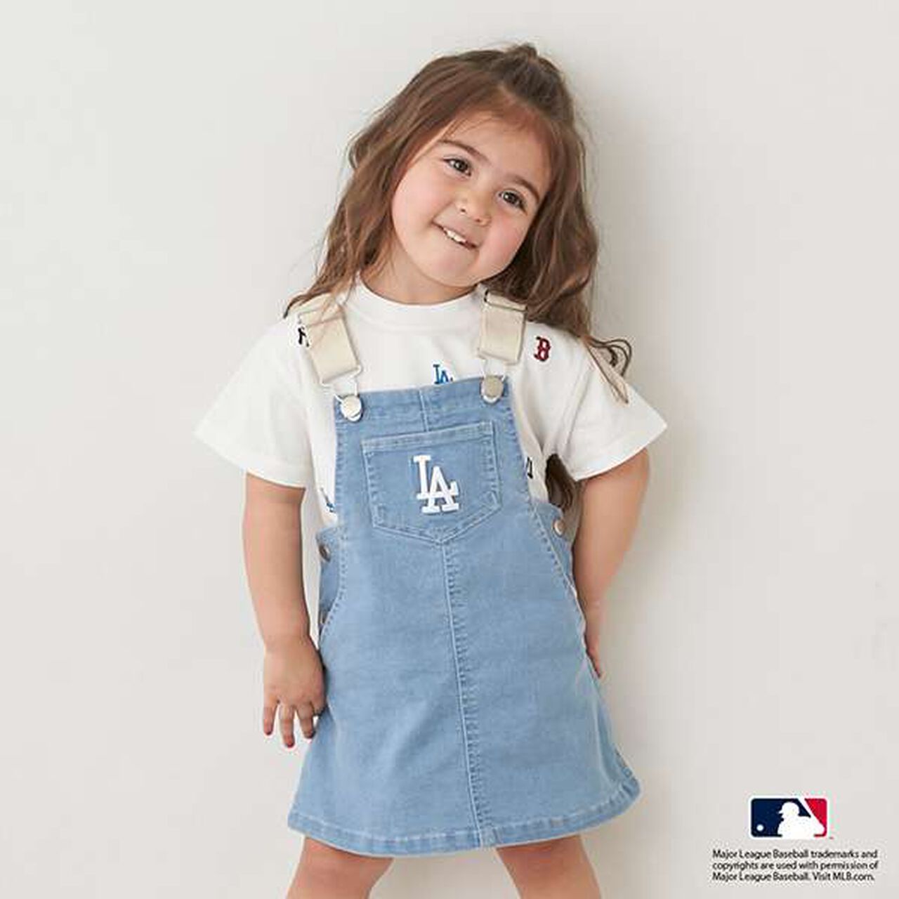 MLB Kids' Overall Skirt,Off white, large image number 11