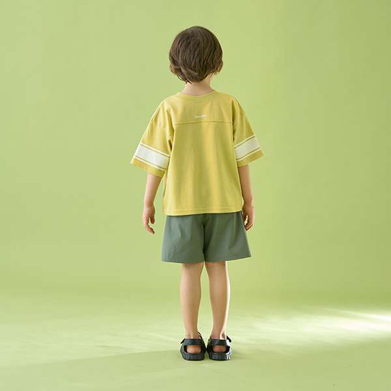 [Reversible] Line Print T-Shirt (Comfortable Jersey Fabric),Deep blue, large image number 8