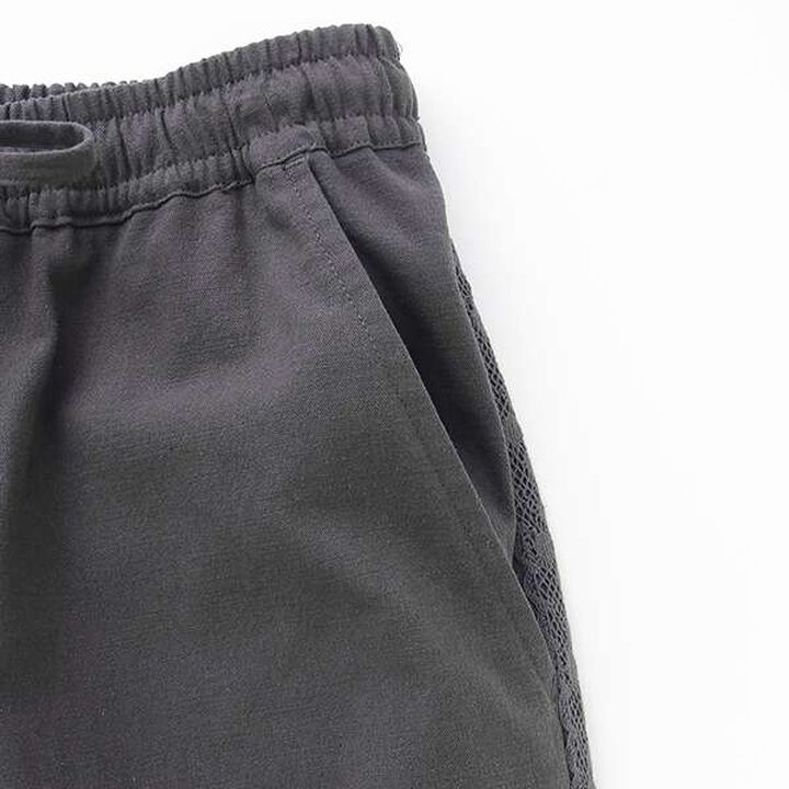 [Link] Side Lace Wide Pants,Charcoal gray, medium image number 3