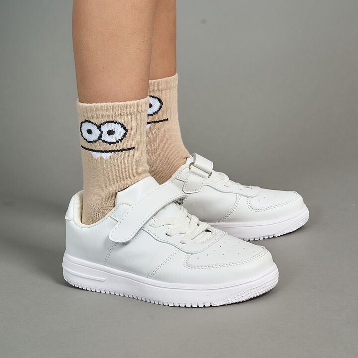 [For Preschool Use] [Ultra Lightweight] Velcro Sneakers,Off white, medium image number 10