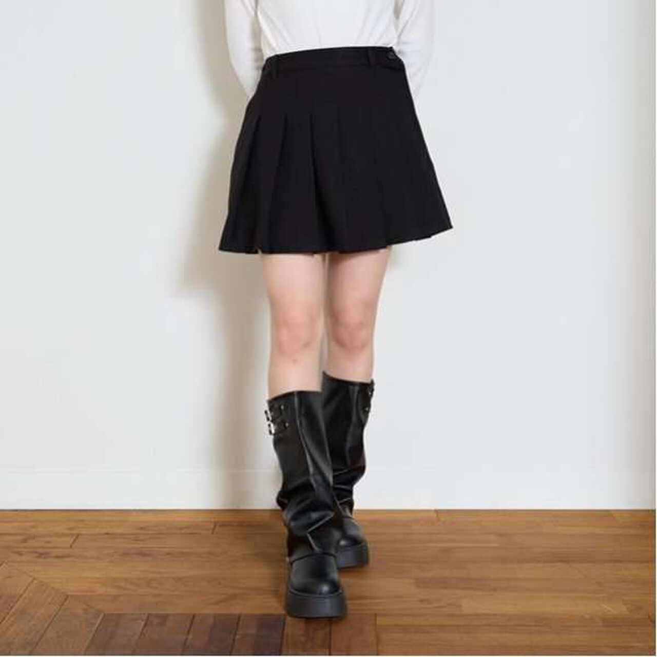 Easy Care Pleated Skirt,Beige, large image number 15