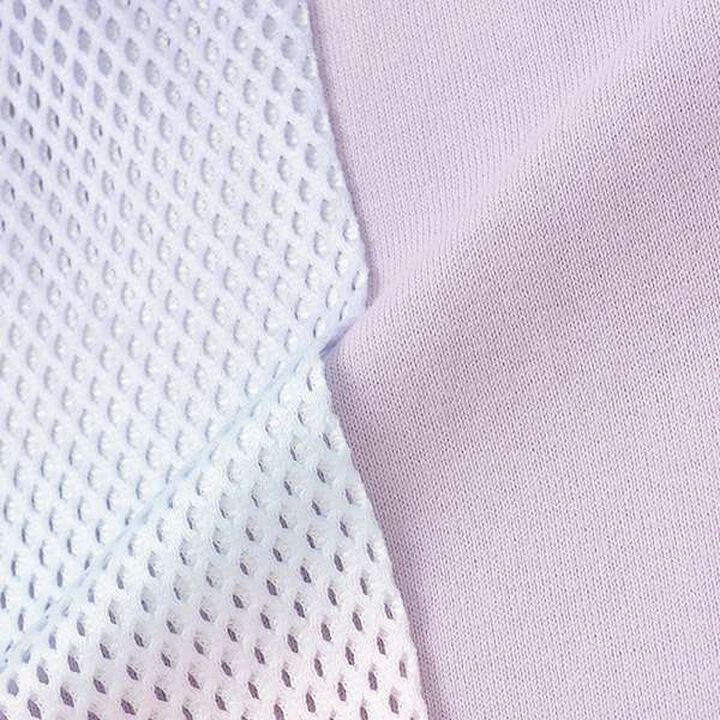 Gradient Mesh & Shoulder Cut Long Sleeve T-Shirt Set,Lilac, medium image number 11