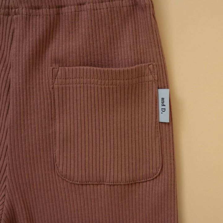 [365D] Anti-Stain Ribbed Leggings,Blue, medium image number 8