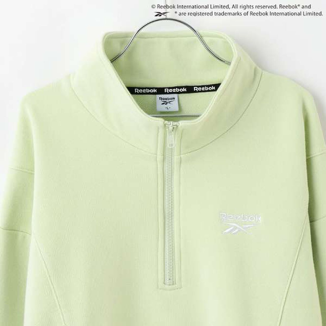 [Reebok] Cropped Half ZIP,Black, large image number 6