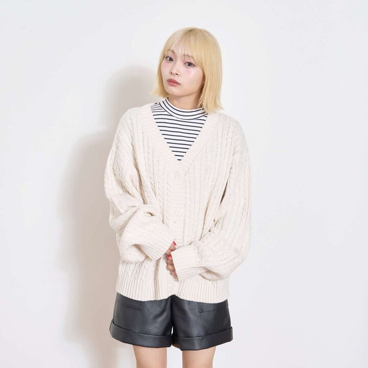 [LTXC] Faux Leather Shorts,Black, medium image number 4