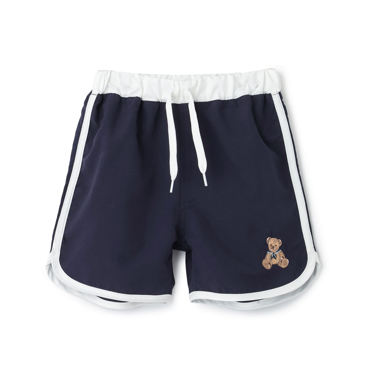 [SWIM] Embroidered Logo Swim Pants,Khaki, large image number 5