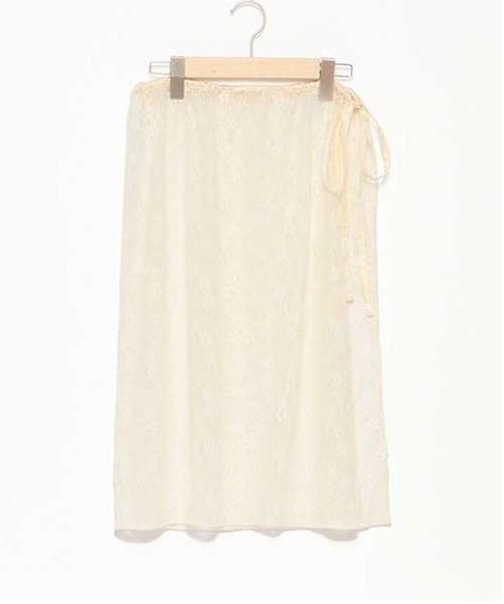 Lace Wrap Skirt,Ivory, medium image number 11