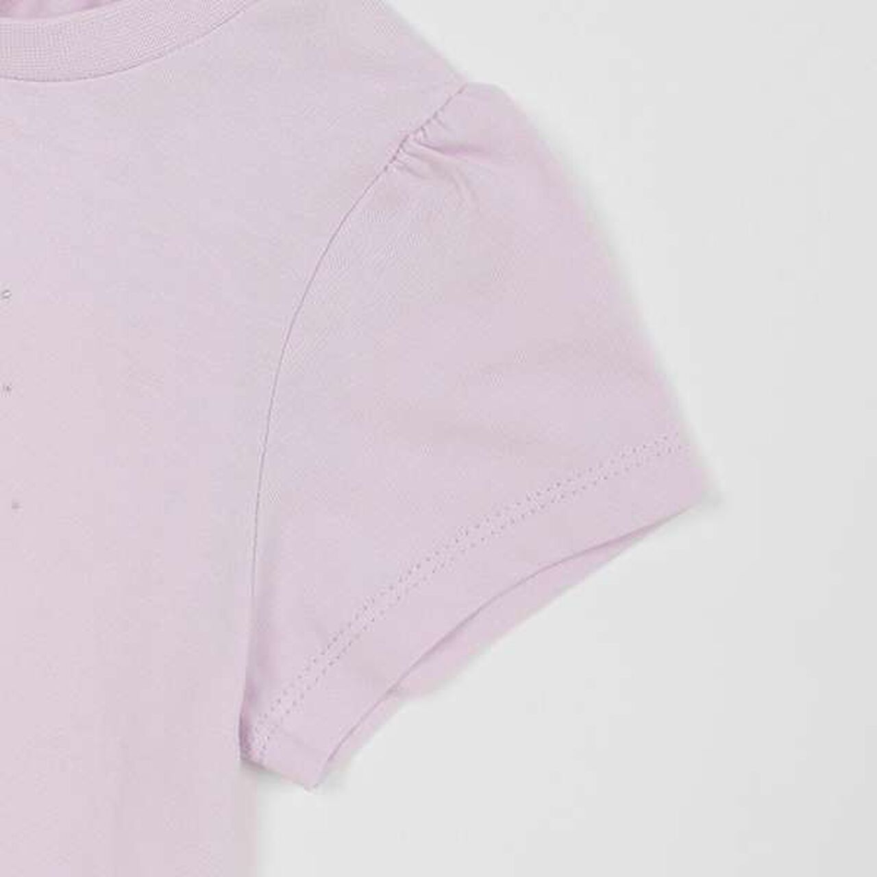 Anti-Stain Sparkling Motif T-Shirt (Kids),Light blue, large image number 12