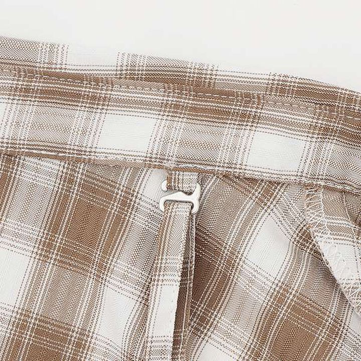 2 WAY Checkered Shirt Set,Black, medium image number 10