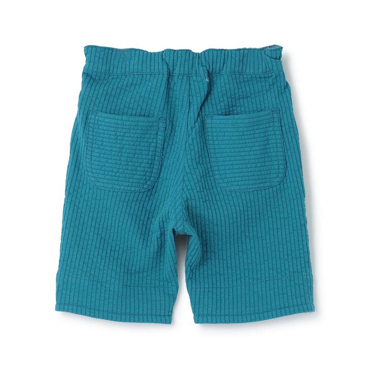 Stretch Seersucker Half Pants,Blue green, medium image number 1