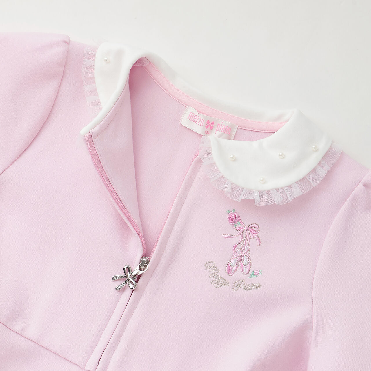 My Melody / My Sweet Piano Front Zip One-Piece Dress,Pink, large image number 5