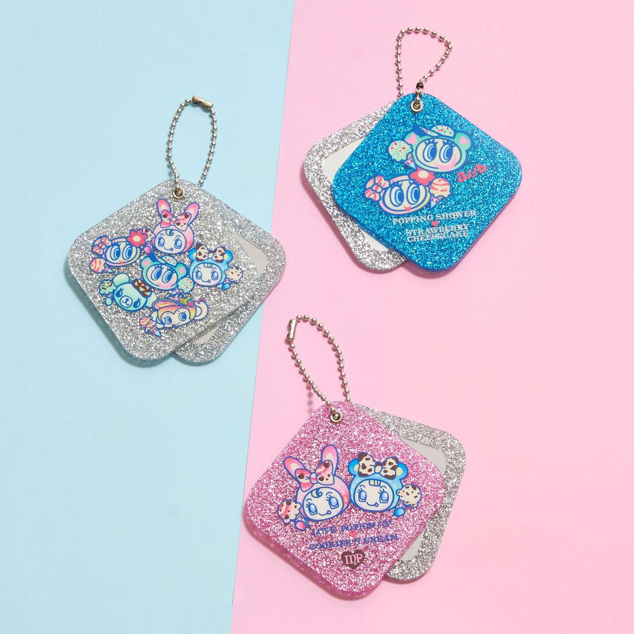 [31 Ice Cream] &times; Narumiya Characters Sparkling Mirror Charm,Navy, large image number 8