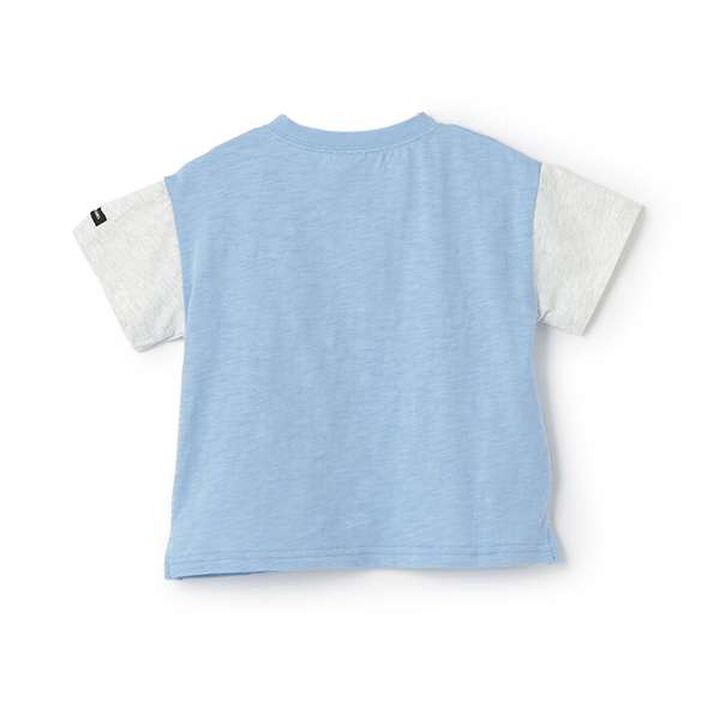 Anti-Stain Short Sleeve T-Shirt with Space Graphic,Off white, medium image number 1