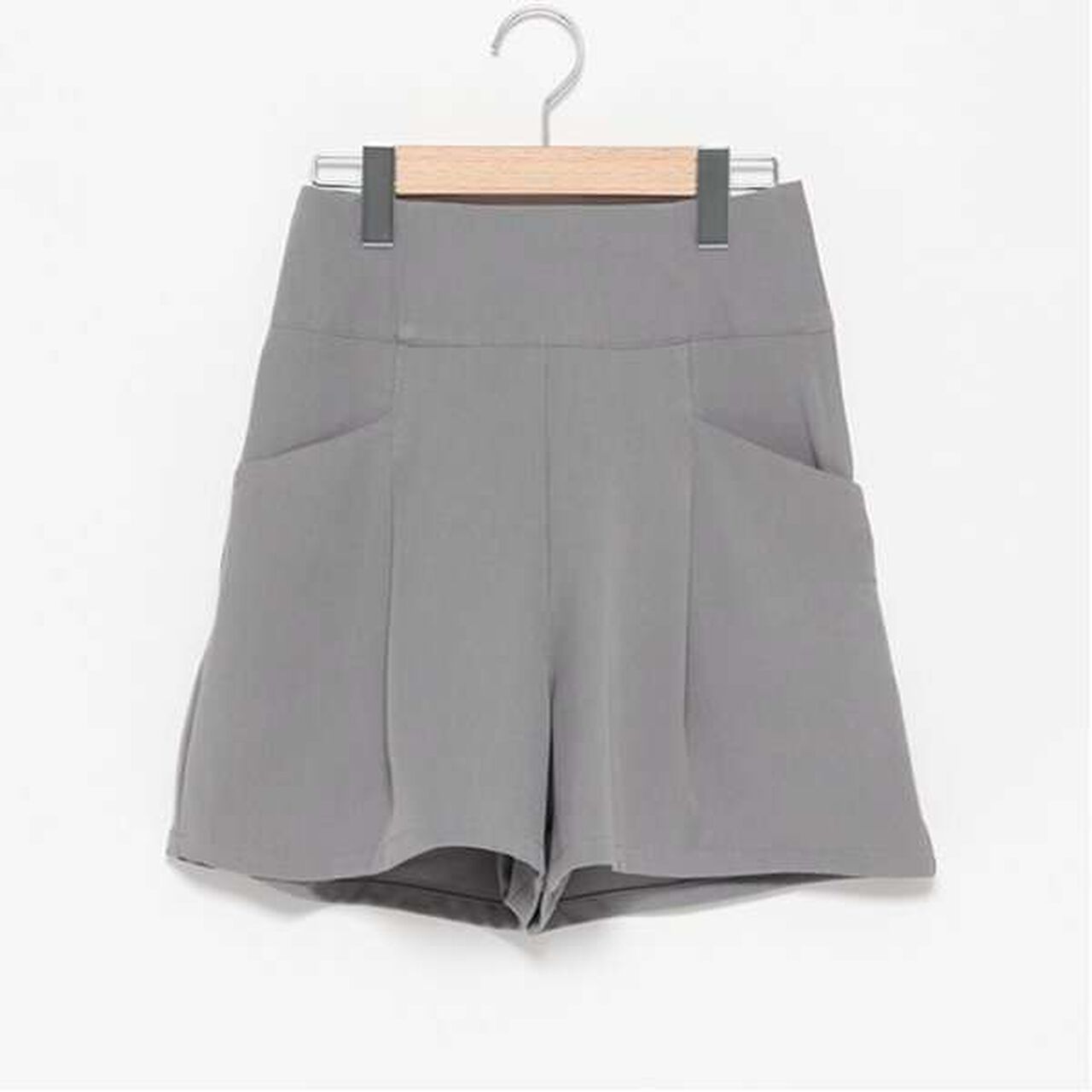Back Lace-Up Shorts,Gray, large image number 9