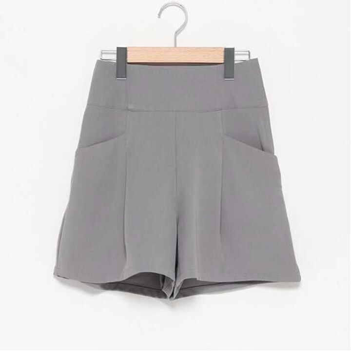 Back Lace-Up Shorts,Gray, medium image number 9