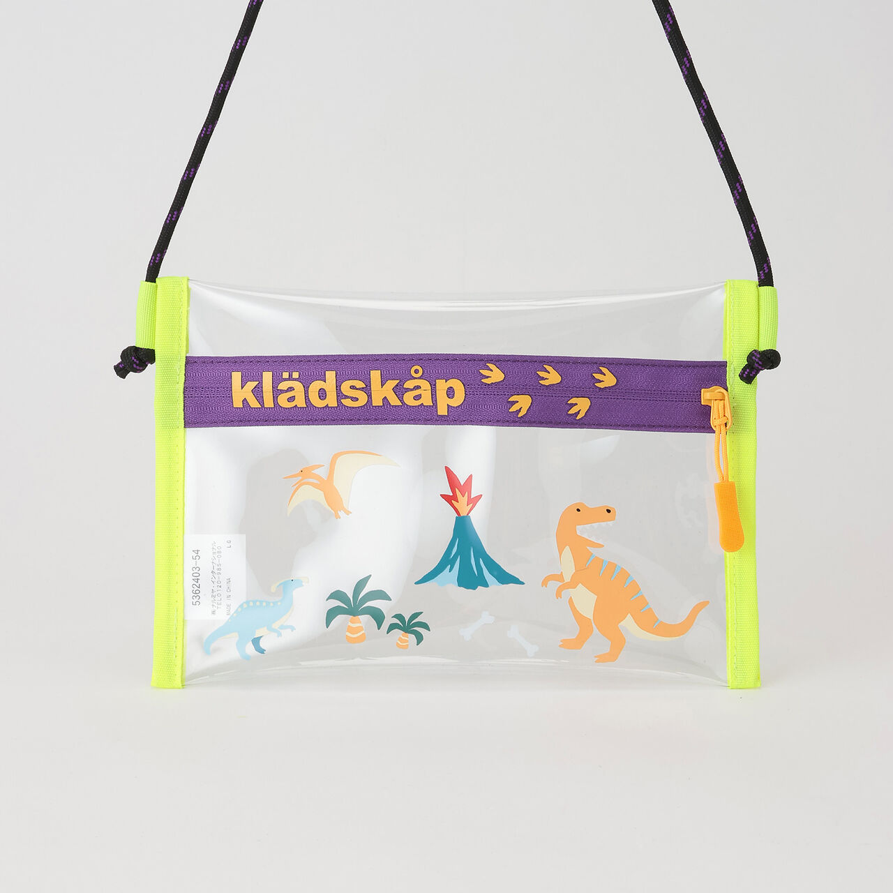 Dinosaur Clear Sacoche Bag,Multi color, large image number 3