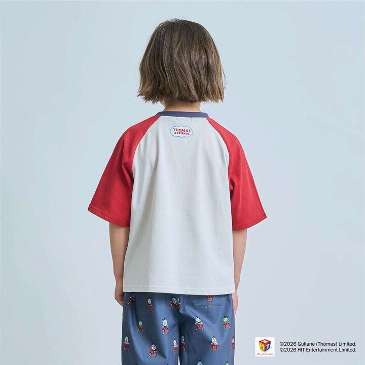 [Thomas the Tank Engine] Raglan Short Sleeve T-Shirt,Red, medium image number 14