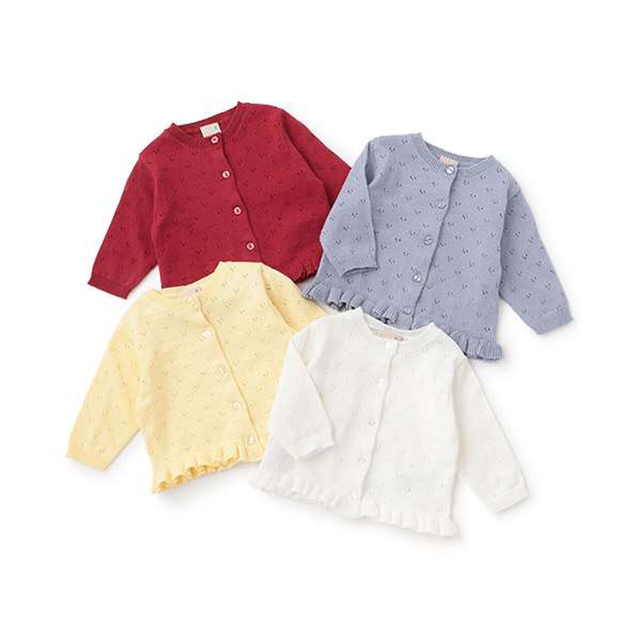 [Link] Needle-Free Cardigan,Red, large image number 7