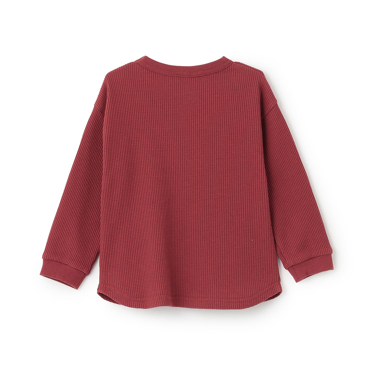 [GOOD PRICE] Waffle Long-Sleeve T-Shirt,Blue, large image number 7