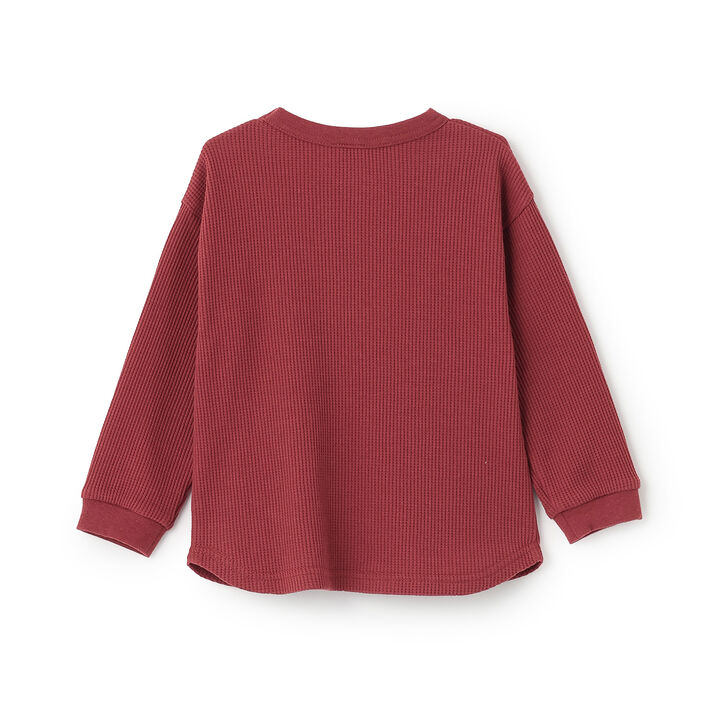 [GOOD PRICE] Waffle Long-Sleeve T-Shirt,Blue, medium image number 7
