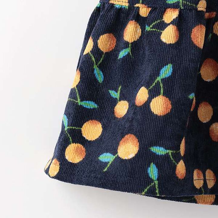 Cherry Jumper Skirt,Navy, medium image number 4