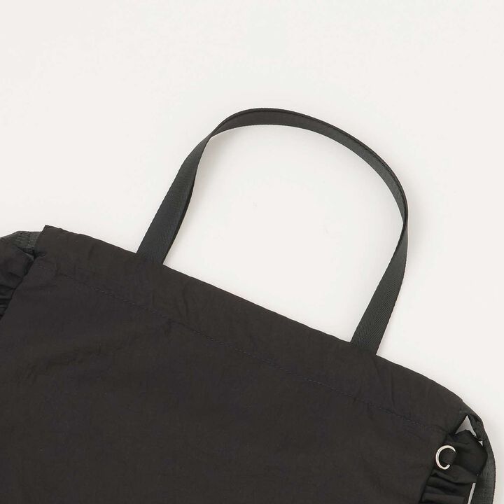 A4-Compatible Water-Repellent Sparkling Logo Knapsack,Black, medium image number 3