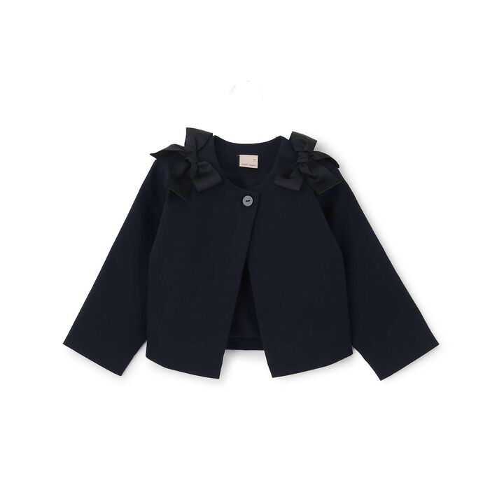 Ribbon Short Jacket,Navy, medium image number 6