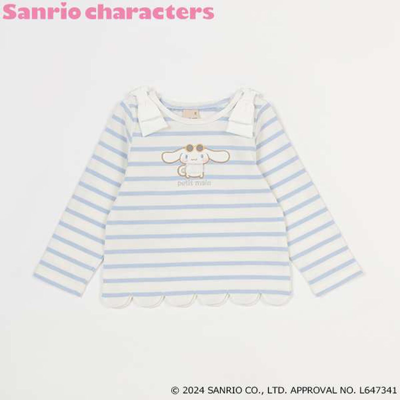 [Sanrio Characters] Appliqu&eacute; Scallop Long Sleeve T-Shirt,Light pink, large image number 10